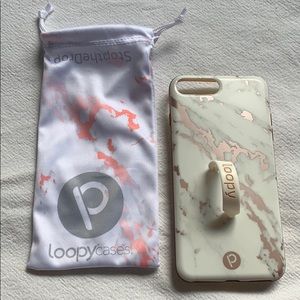 Rose Gold Marble Loopy for iPhone 8+ or iPhone 7+